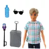 LEAN TOYS Boneca Anlily Rapaz com Acessórios, Mala, Pau de Selfie, Óculos e Garrafa
