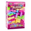 LEAN TOYS Blocos de construção em caixa de arrumação 230 elementos Wafle Mini