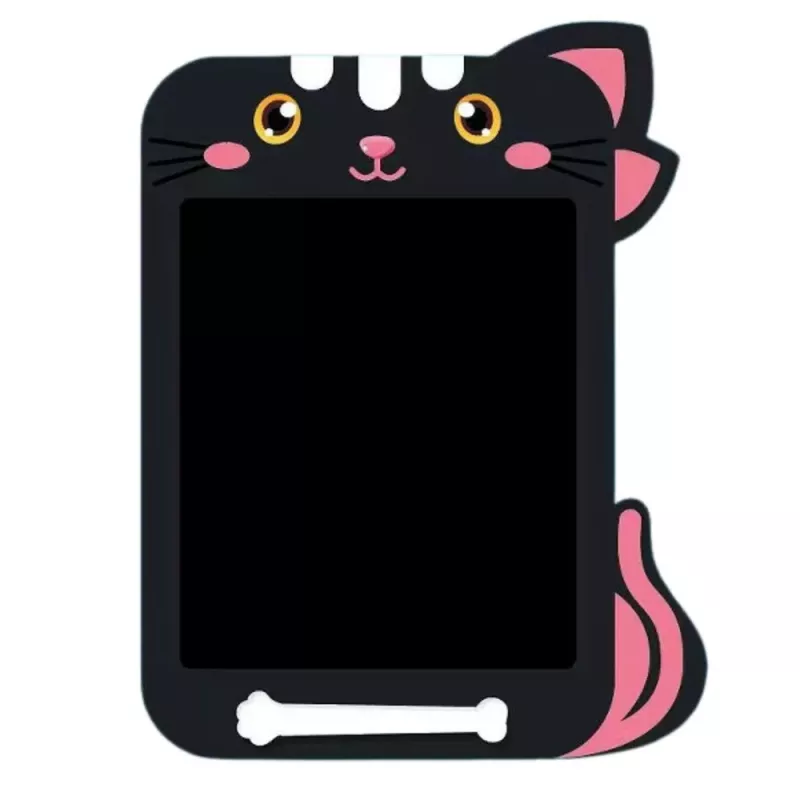 LEAN TOYS Quadro de desenho com marcador escrita LCD caneta gato preto