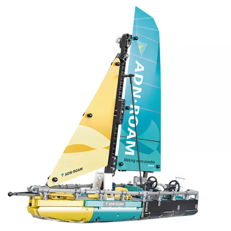 LEAN TOYS Blocos de construção veleiro barco tipo 65 modelo 675el