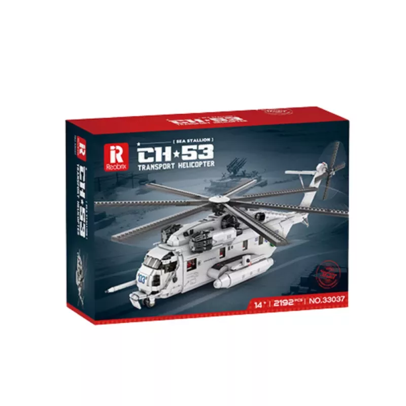 LEAN TOYS Blocos de construção helicóptero de transporte 2192el