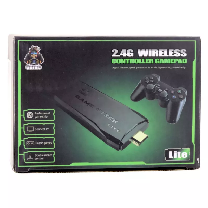 LEAN TOYS Consola de jogos de TV retro comandos sem fios