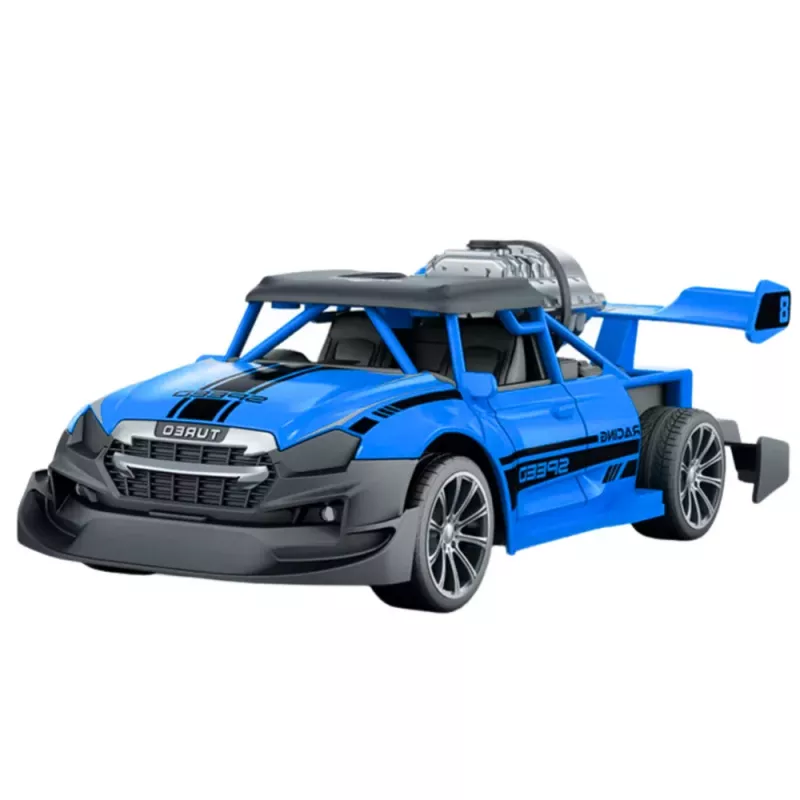 LEAN TOYS Carro com controlo remoto RC 1:20 luzes efeito de fumo azul