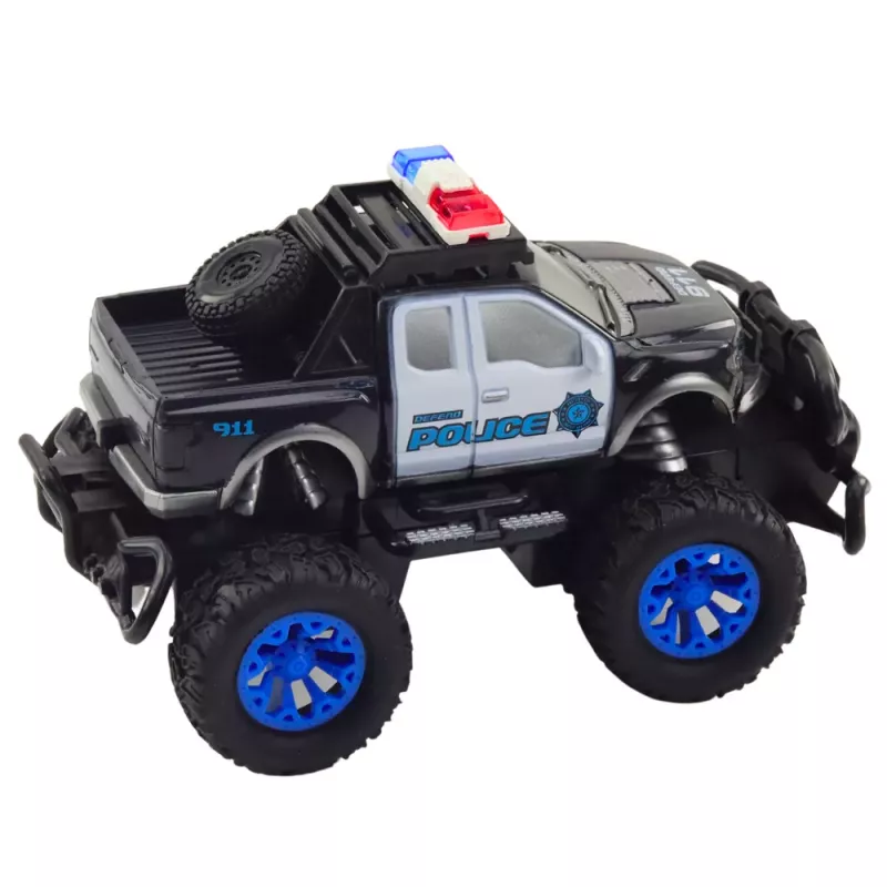 LEAN TOYS Carro de polícia todo-o-terreno com controlo remoto RC 1:20