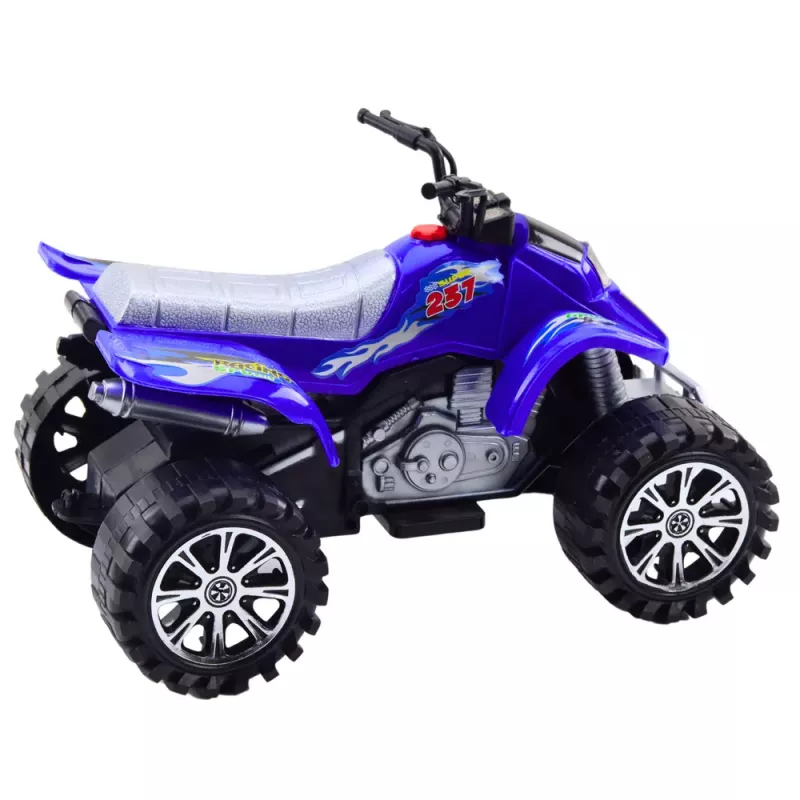 LEAN TOYS Quadriciclo todo-o-terreno rodas com rasto azul