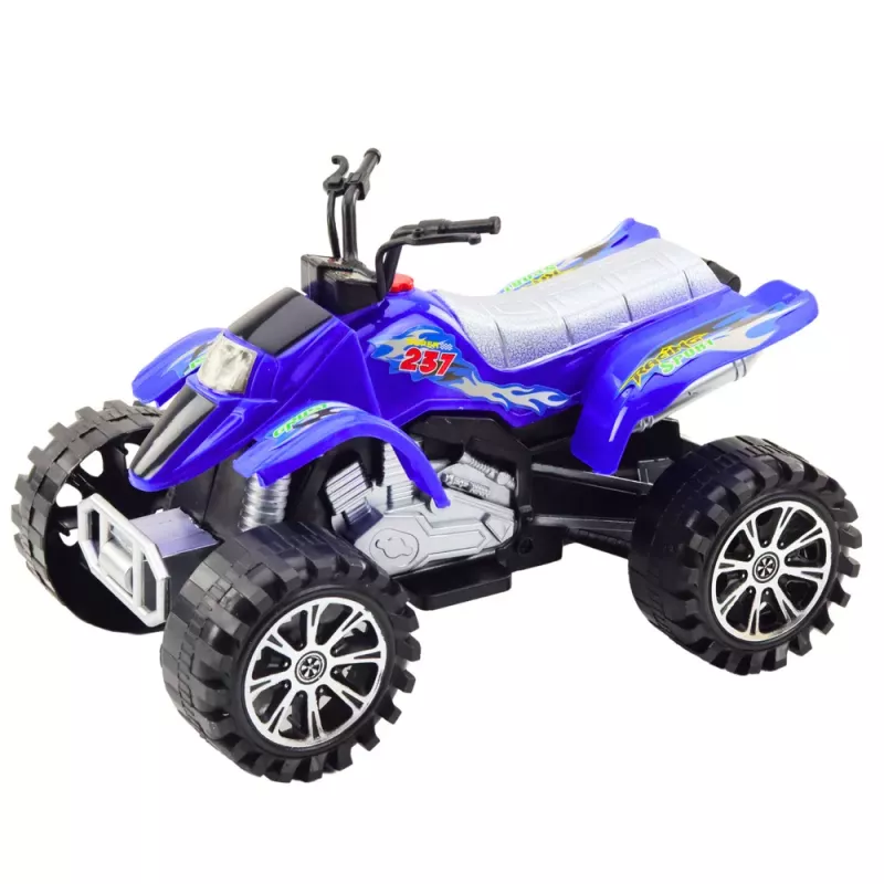 LEAN TOYS Quadriciclo todo-o-terreno rodas com rasto azul