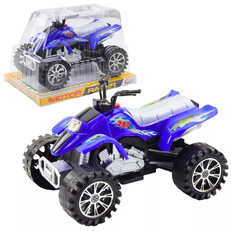 LEAN TOYS Quadriciclo todo-o-terreno rodas com rasto azul