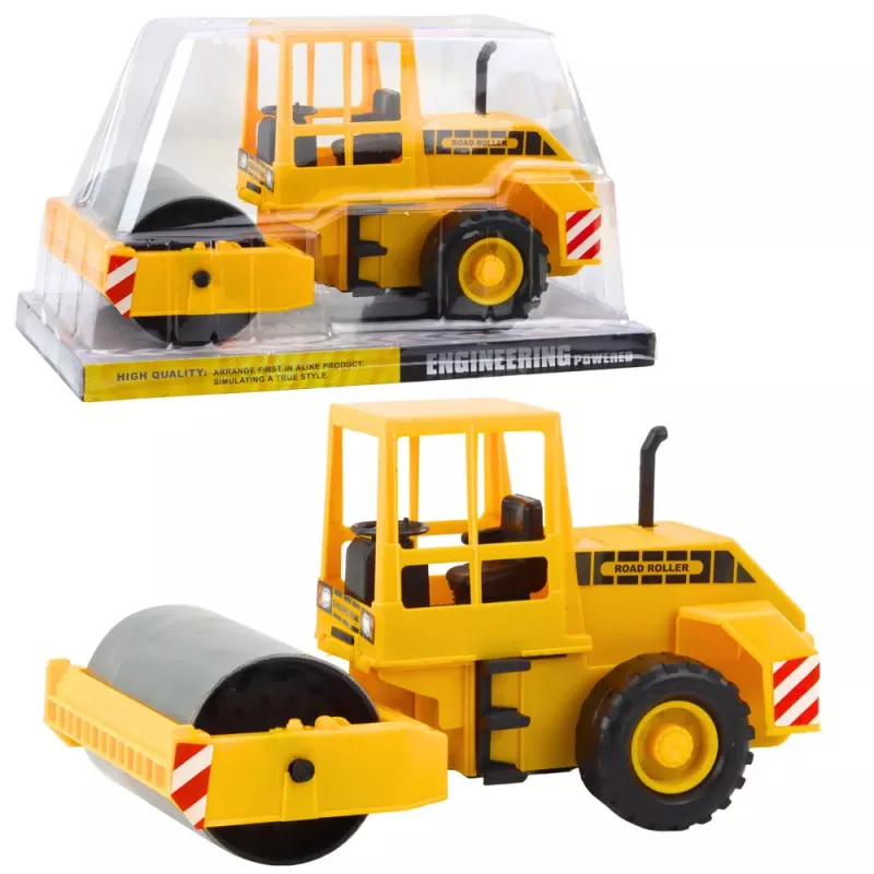LEAN TOYS Cilindro compactador veículo de obra com direção rotativa