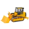LEAN TOYS Bulldozer de rastos veículo de construção balde móvel amarelo
