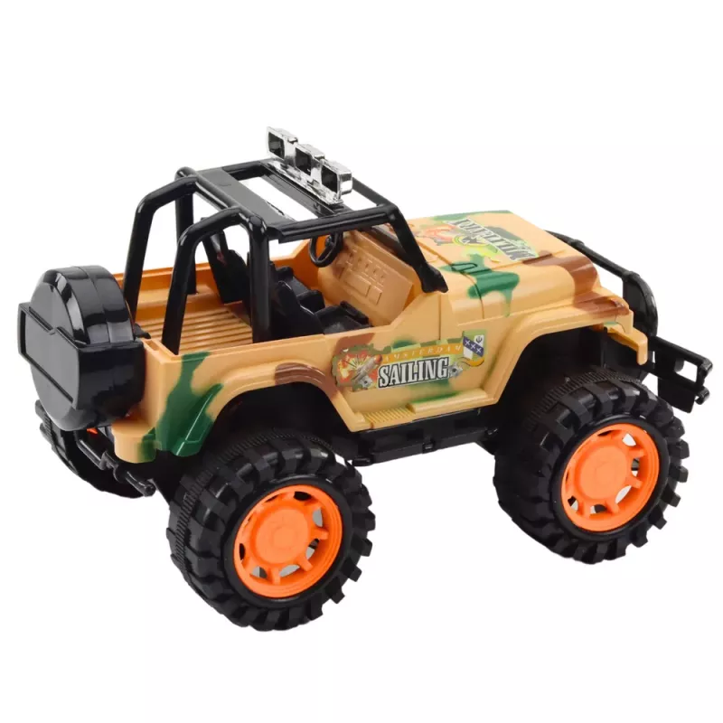 LEAN TOYS Veículo militar todo-o-terreno grande bege