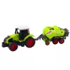 LEAN TOYS Conjunto de trator e enfardadeira agrícola prensa de fardos de feno verde