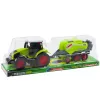 LEAN TOYS Conjunto de trator e enfardadeira agrícola prensa de fardos de feno verde