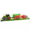 LEAN TOYS Conjunto de trator agrícola cisterna agrícola ancinho