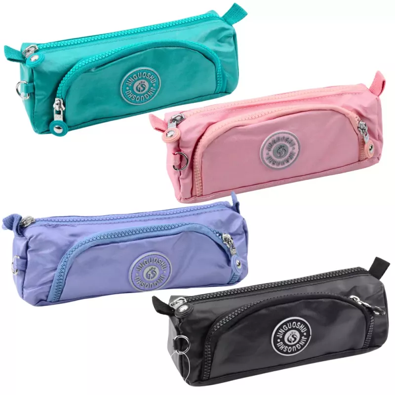 LEAN Estojo Escolar Funcional Dois Bolsos Pendente Mix
