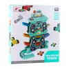 LEAN TOYS Brinquedo Educativo Pista de Corrida de Carros Escorrega Três Níveis