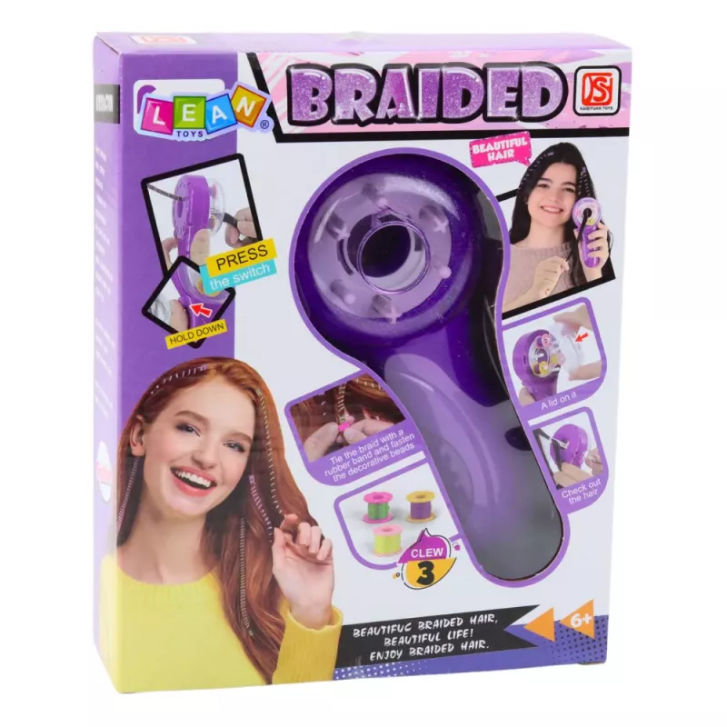 LEAN TOYS Conjunto de Beleza de Cabelo Máquina de Trançar Fios Elásticos Contas