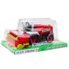 LEAN TOYS Ceifeira-debulhadora Agrícola com Acionamento do Cortador vermelho 1:16