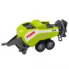 LEAN TOYS Conjunto de Trator com Carregador e Enfardadeira Agrícola vermelho