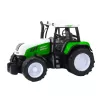 LEAN TOYS Trator Agrícola verde com Atrelado e Misturador de Ração 50cm