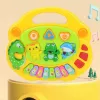 LEAN TOYS Piano Musical Interativo para Crianças Sons de Animais Melodias