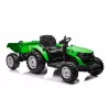 LEAN CARS HC-306 Trator a Bateria com Atrelado verde-claro 24V