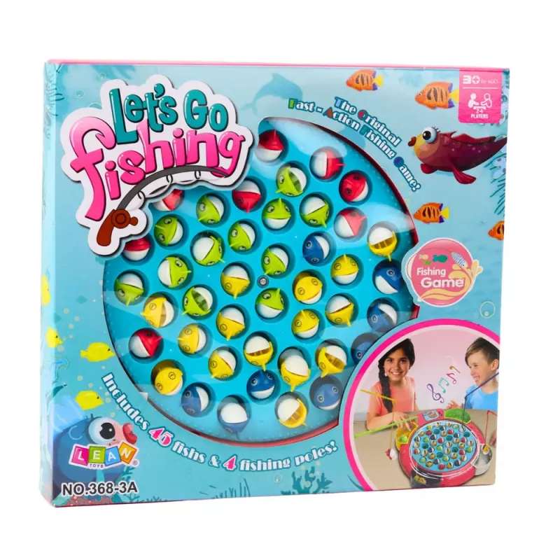LEAN TOYS Jogo de Arcada Interativo Jogo de Pesca a Bateria rosa