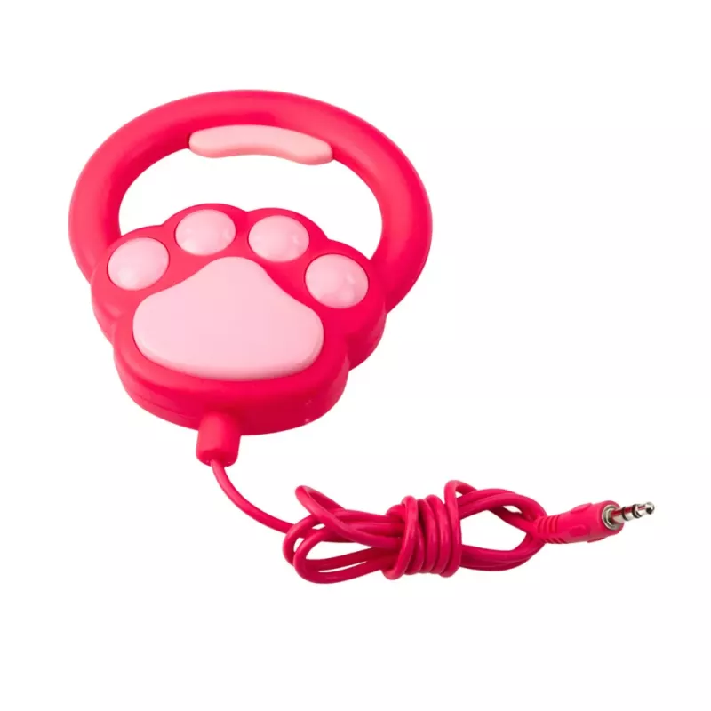 LEAN TOYS Cão Interativo com Laços na Trela, Anda e Ladra, branco