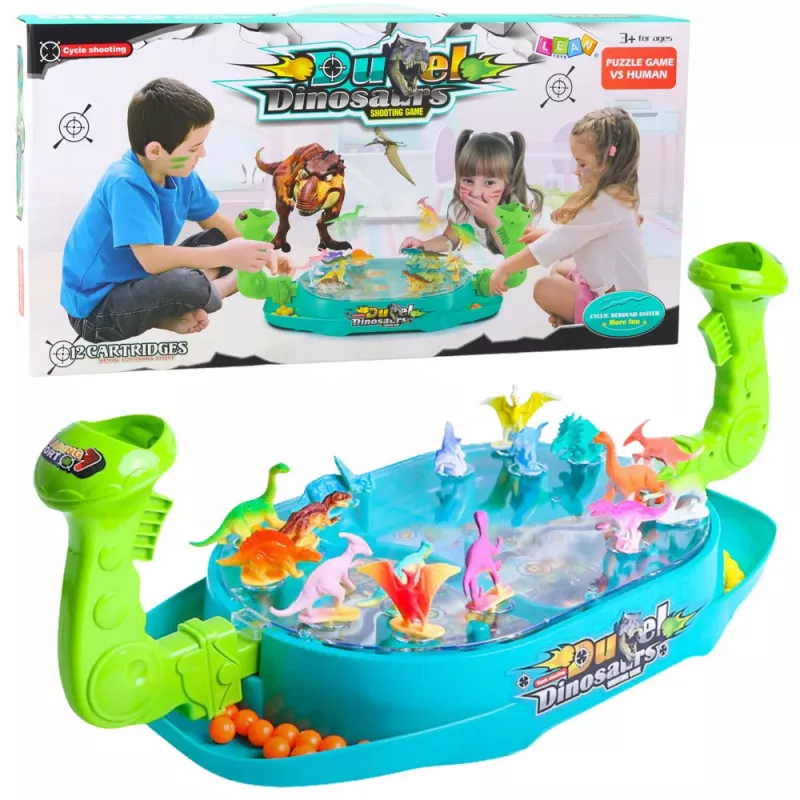 LEAN TOYS Jogo de Arcada Ballsaurs Derrubar Dinossauros Tiro