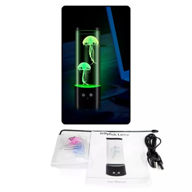 LEAN Candeeiro de Água-viva LED Decorativo a Pilhas Cabo USB