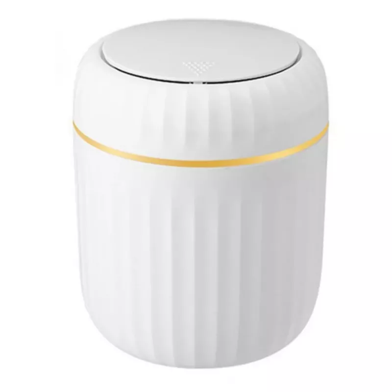 LEAN Mini Caixote do Lixo Tampa Abertura Universal Elegante Branco