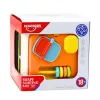 LEAN TOYS Cubo Sensorial Classificador de Formas Educativo para Crianças, Elásticos Flexíveis, 6 Formas, Multicolor