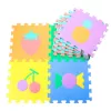 LEAN TOYS Tapete de aprendizagem puzzle macio Espuma EVA Frutas Doces Colorido 16 unid.