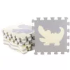 LEAN TOYS Tapete educativo puzzle macio Parque Espuma EVA Bege Cinzento 25 unid.