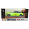 LEAN TOYS Carro desportivo com retrocesso, luzes e sons, Verde, 1:22