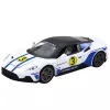 LEAN TOYS Carro desportivo de metal Luzes Sons Motor Branco 1:22