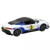 LEAN TOYS Carro desportivo de metal Luzes Sons Motor Branco 1:22