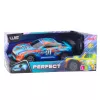 LEAN TOYS Carro de corrida telecomandado com carroçaria iluminada Laranja e Turquesa