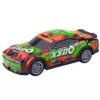 LEAN TOYS Carro de corrida telecomandado com carroçaria iluminada Laranja e Verde