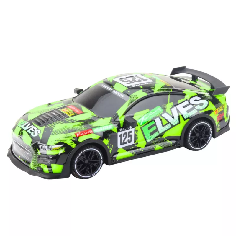 LEAN TOYS Carro desportivo telecomandado com som Verde