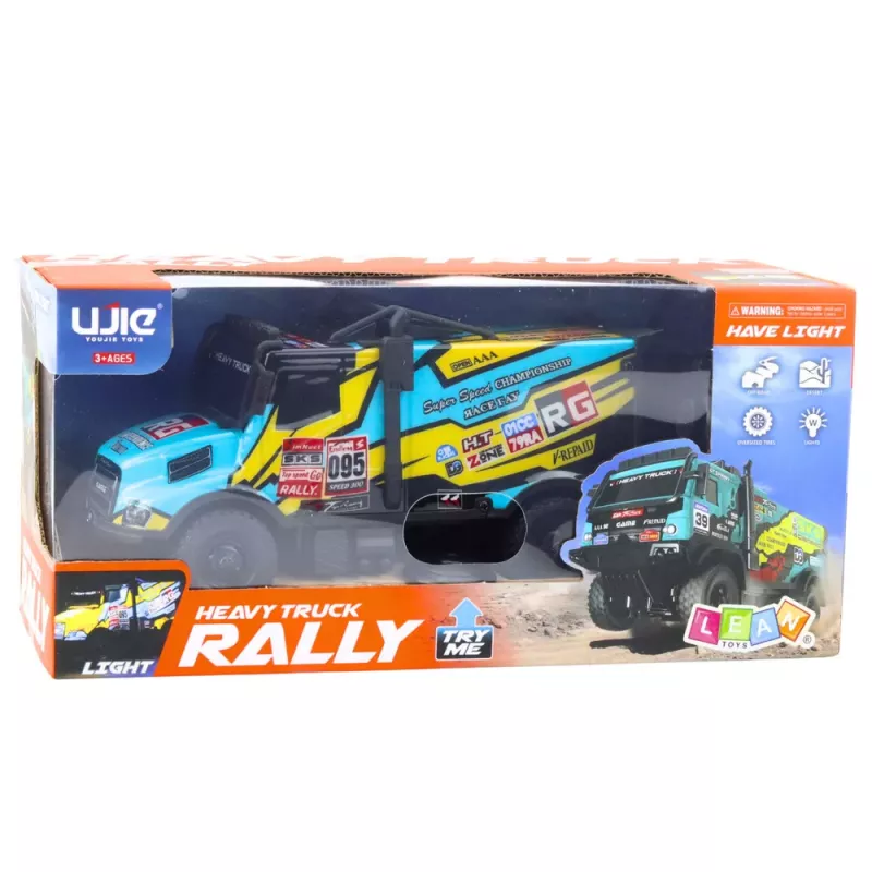 LEAN TOYS Camião RC Carro telecomandado Carroçaria iluminada Turquesa