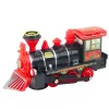 LEAN TOYS Locomotiva elétrica clássica com sensor de obstáculos, luzes e sons