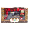 LEAN TOYS Locomotiva elétrica clássica com sensor de obstáculos, luzes e sons