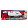 LEAN TOYS Camião cisterna com bombeamento de água, luzes e sons, branco e vermelho