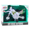 LEAN TOYS Mota de motocross Off-Road Drive com luzes e sons, branca