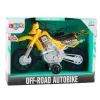 LEAN TOYS Mota de cross Off-Road Drive com luzes e sons, amarela