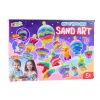 LEAN TOYS Kit criativo de areia mágica DIY com decorações de areia, areia luminosa