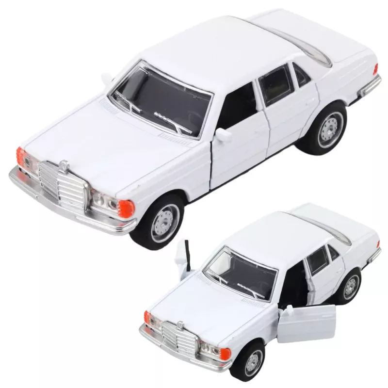 LEAN TOYS Carro clássico de metal motorizado com luzes e sons, portas que abrem, sortido