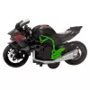 LEAN TOYS Mota para montar com parafusos, metal, 1:14, DIY, verde e preto
