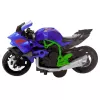LEAN TOYS Mota para montar com parafusos, metal, 1:14, DIY, verde e azul