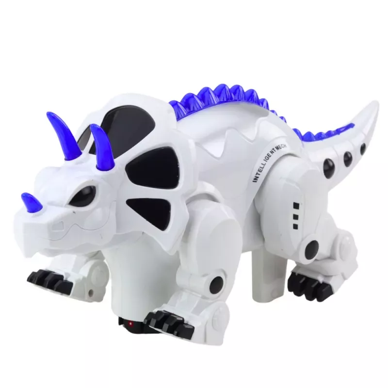 LEAN TOYS Robô dinossauro triceratops RC com controlo remoto inteligente
